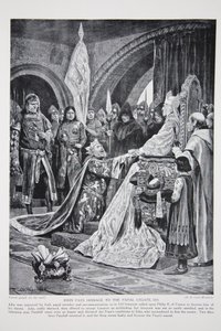 John hylder den pavelige legat, 1213, illustration fra 